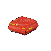Box Burger Sticker by Gutter Cat Gang