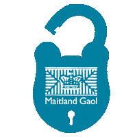 Jail Padlock Sticker by My Maitland