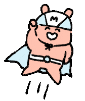 maruchan28 hero superman ヒーロー marurun Sticker