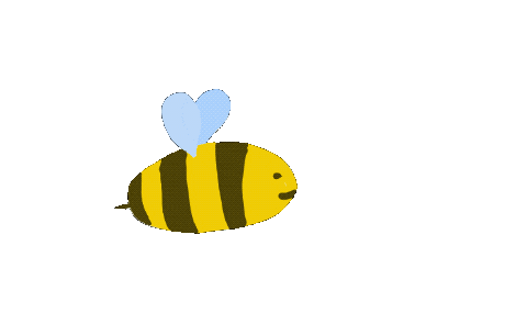 Bee Flying Sticker by BVK Students Hannover