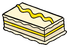 Vanilla Slice Cake Sticker by Natalie Michelle Watson