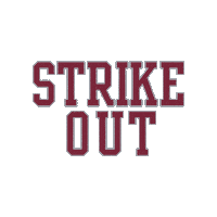 Strike Out Santa Clara University Sticker by Santa Clara Broncos
