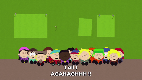eric cartman scared children GIF by South Park 