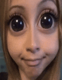 Big Eyes Pink GIF