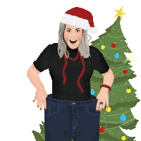 Cactuscarina community challenge merryxmas afvallen Sticker