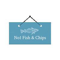 Fish And Chips Sticker by No1 Cromer
