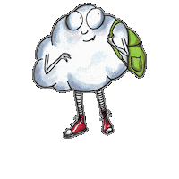 Red Shoes Cloud Sticker