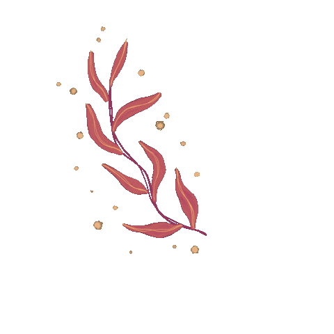 acamisart magic leaf boho ornament Sticker