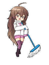 Lunime anime glitch games life Sticker