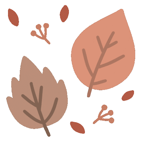 Autumn Leaves Halloween Sticker