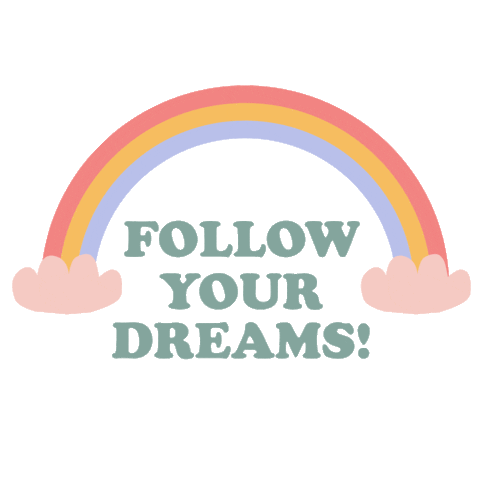PutriyCantika rainbow dream follow career Sticker
