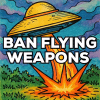 Ban Flying Weapons GIF by The LSD Hotel