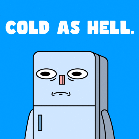 Freezing Stone Cold GIF by Nexio