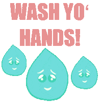 Wash Your Hands Handwash Sticker by Design Jord