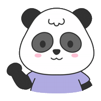 KyoboeBook 하트 ebook 윙크 팬더 Sticker