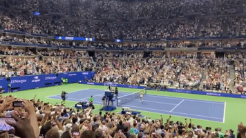 Crowd Erupts as Serena Williams Wins US Open Match