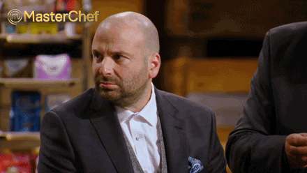 MasterChefAU giphyupload wow eating yum GIF