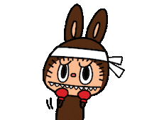 Kasingthemonster fight monster labubu the monsters Sticker