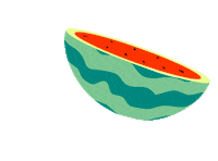 watermelon melon Sticker by Rebecca Mock