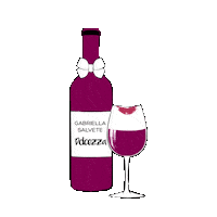 Drink Wine Sticker by Gabriella Salvete