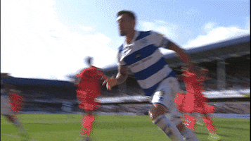Celebrate Grant Hall GIF by QPR FC