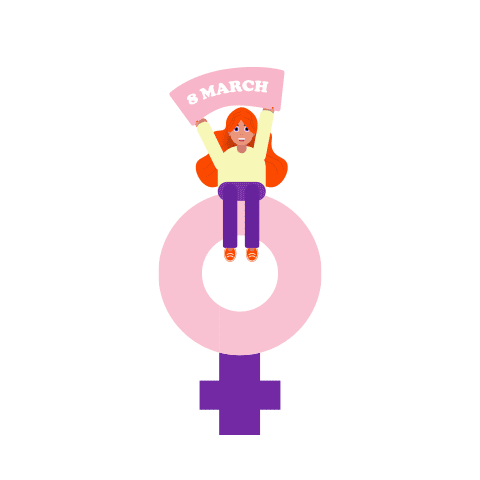 Dia De La Mujer Woman Sticker