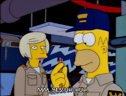 pretending homer simpson GIF