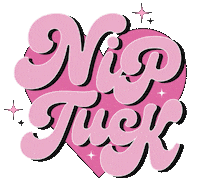 Nip Tuck Hearts Sticker