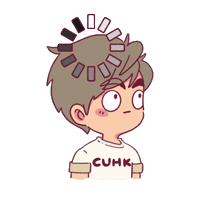 Thinking Idea Sticker by CUHK