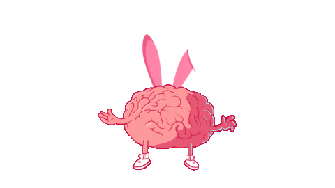 Bunny Love Sticker by BigBrains