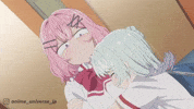 Anime Girl Rubbing Face GIF