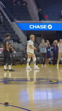 Will Ferrell Warms Up With Golden State Warriors