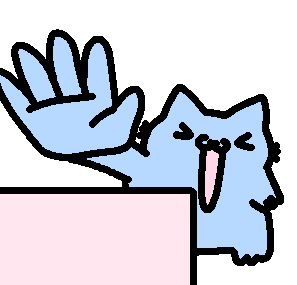 Blue Cat Laughing GIF by sillynub