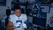 Byu Football Counting GIF by BYU Cougars