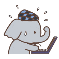 Emoji Elephant Sticker