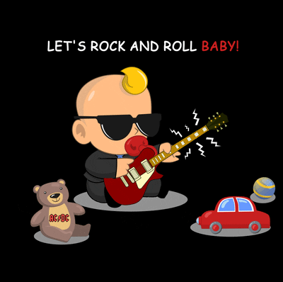 WallStreetBaby giphyupload rock action play GIF