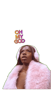 Pink Wow Sticker by Kiara Jones