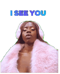 I See You Pink Sticker by Kiara Jones