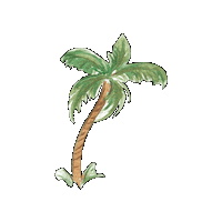 creartraffy nature beach tree relaxing Sticker