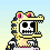 yaypegs yay skull keyboard crocodile GIF