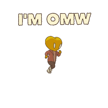 On My Way Running Sticker by LT3 Creations