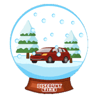 Christmas Snow Sticker by Discount Tire