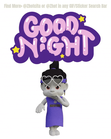Dream Big Good Night GIF by Zhotcita
