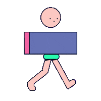 Walking Walk Sticker by Oelhan