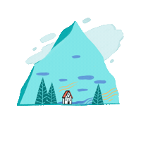 Skiing Climbing Sticker by Basecamp Shop