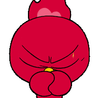 Angry Fire Sticker