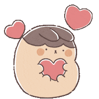 purinnari love heart kawaii bunny Sticker