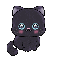 Black Cat Sticker