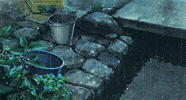scenery raining GIF