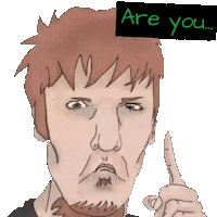 Animation Are You Stupid Sticker